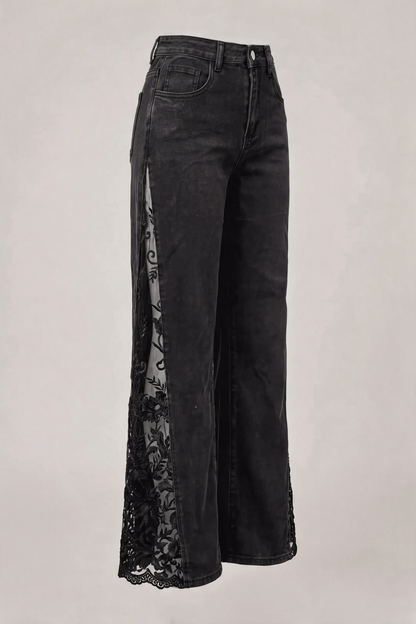 Floral Lace Jeans