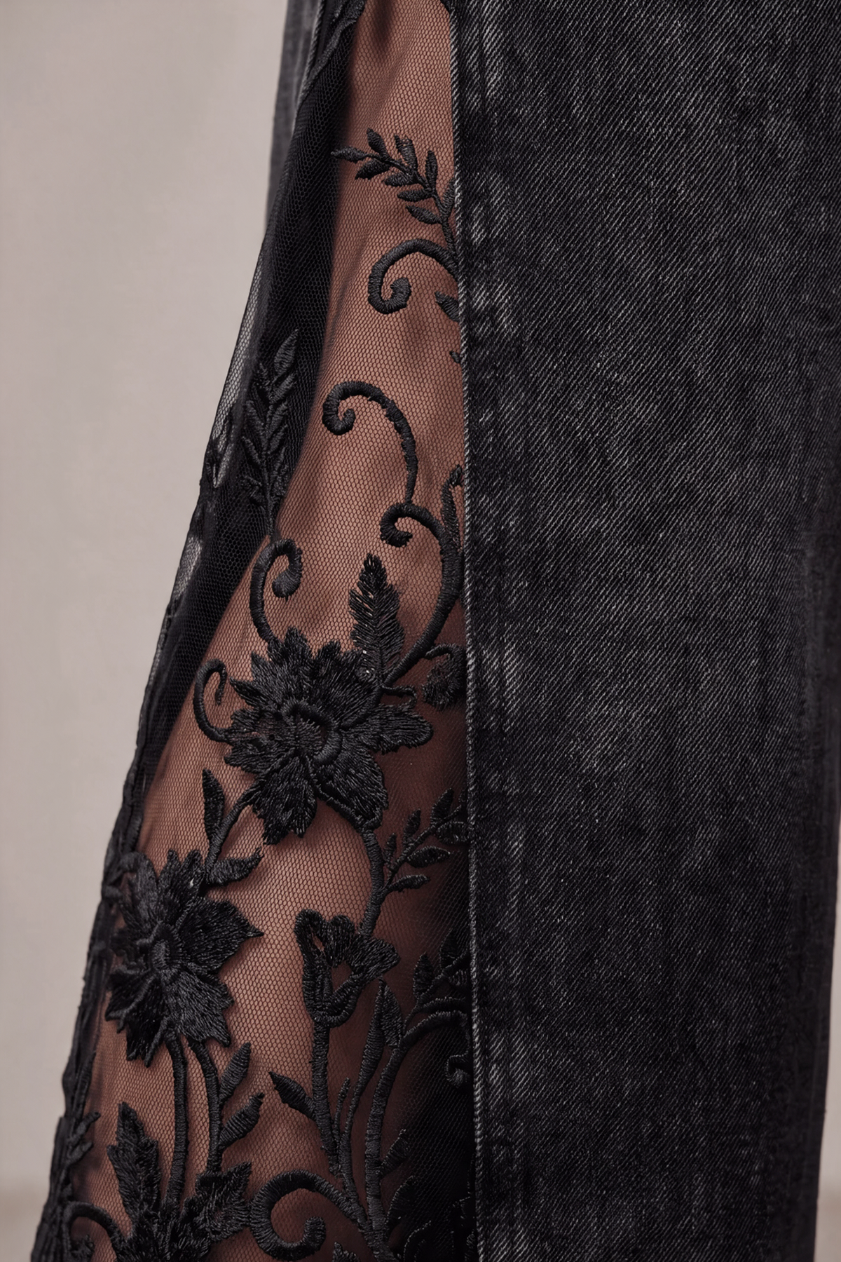Floral Lace Jeans